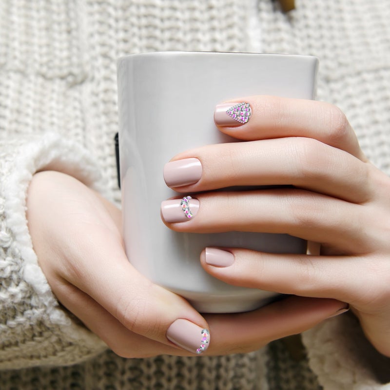 Bememo 3456 Pcs Crystals Diamond Rhinestones AB Clear Flat Back Round Gems Flatback Glass Mixed Size Crystals Gems for Crafts Clothes Shoes Makeup Bags Decor, 6 Sizes(Clear) - Image 4